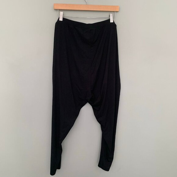 NEW Ava & Viv black pull on elastic waist casual career workout leggings - Picture 3 of 7